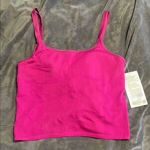 Lululemon ebb to street scoop cropped tank b/c